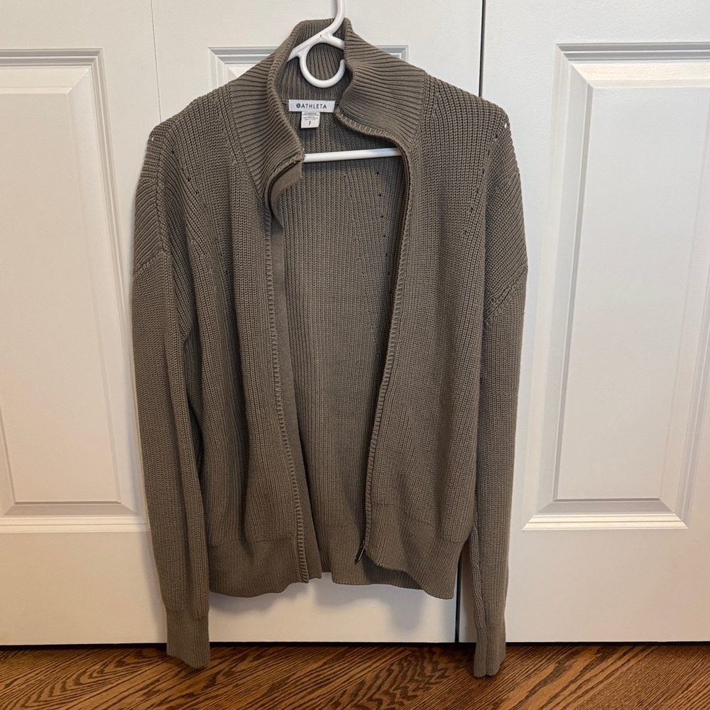 Athleta Beige Knit Cardigan